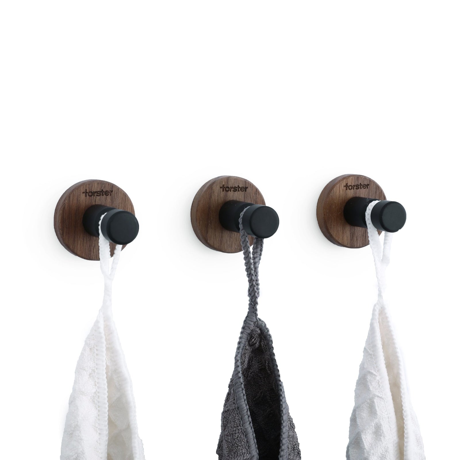 Magnetischer Haken Rund Walnuss - Forster Home